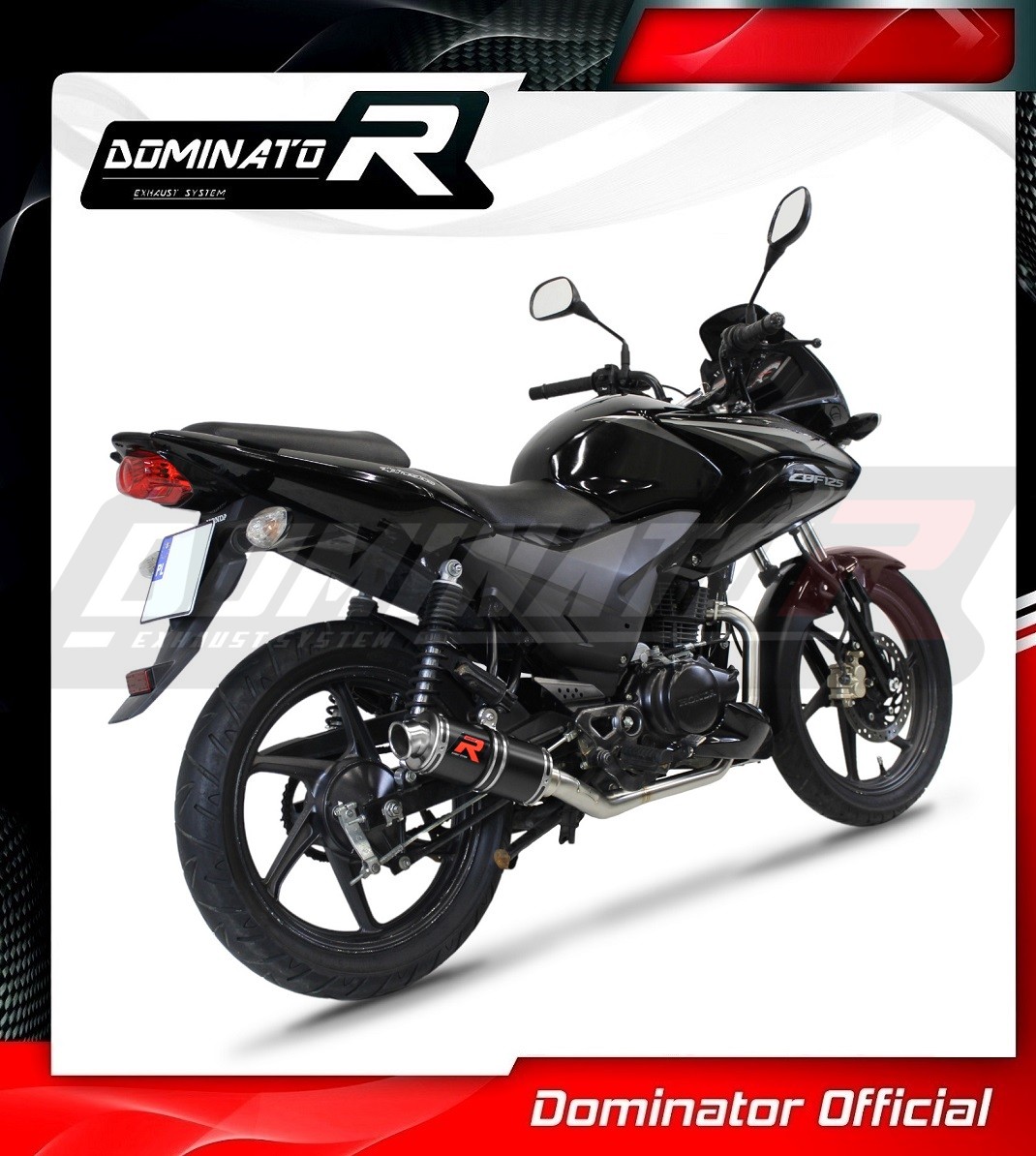 Ligne D'Échappement Complète DOMINATOR GP1 Pour GSX S 125 2017-2019 - Acier Inoxydable