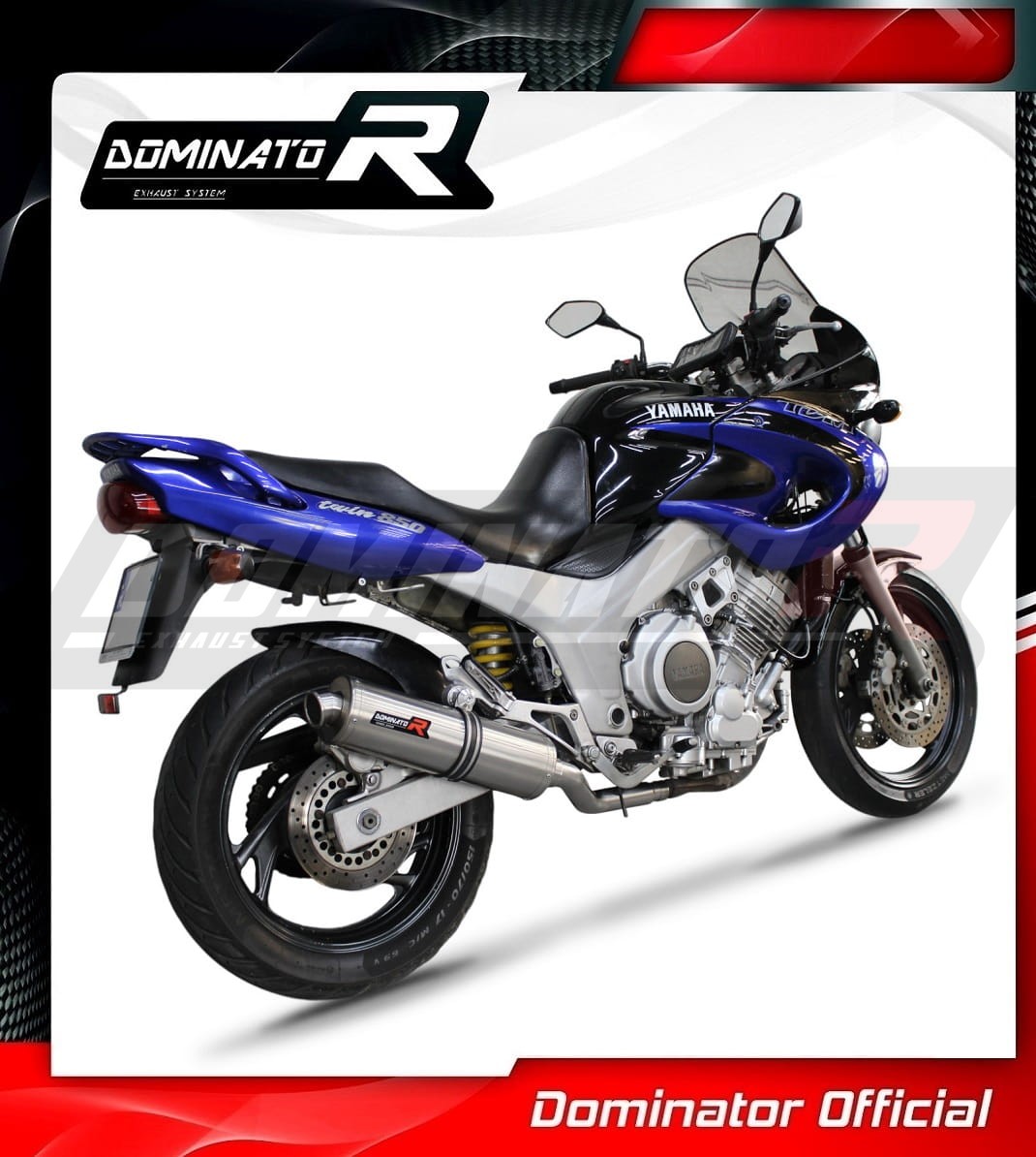 Pot Échappement DOMINATOR Pour Yamaha XJR 1300 2007-2016 - Acier Inoxydable - DB Killer Medium - Garantie 5 Ans