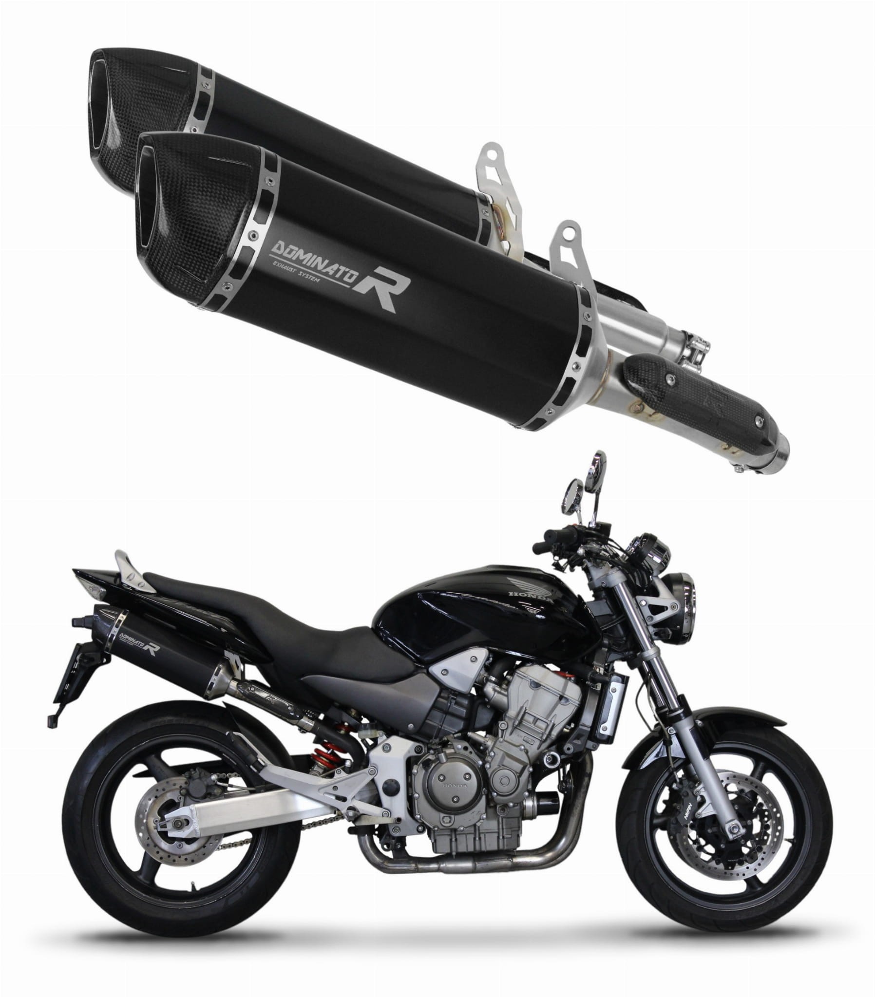 Pot D'Échappement Dominator Pour Honda CB 600F Hornet - Slip-on Racing Acier Inoxydable