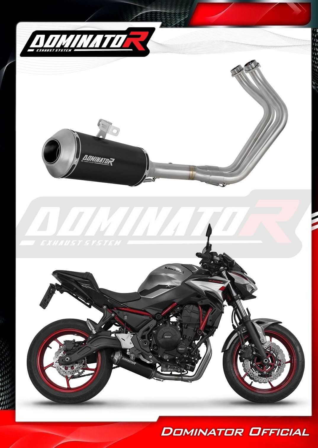 Ligne D'Échappement Complète DOMINATOR Pour YZF R125 2021-2022 - Acier Inoxydable, Silencieux Sport, DB Killer