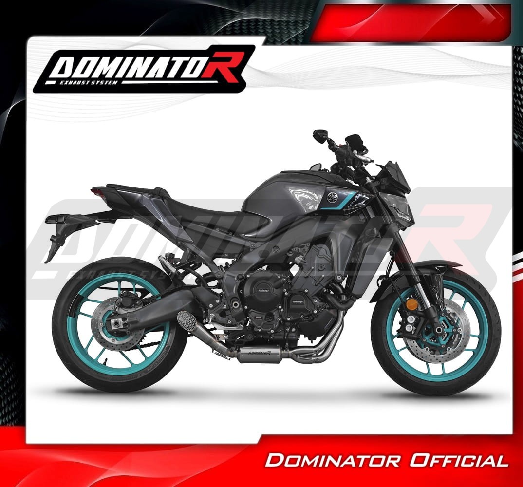 Ligne D'échappement Complète DOMINATOR HP3 Pour Yamaha YZF-R125 2014-2018 - Collecteur Et Silencieux En Inox - Finition Satinée Avec Embout Carbone - 7