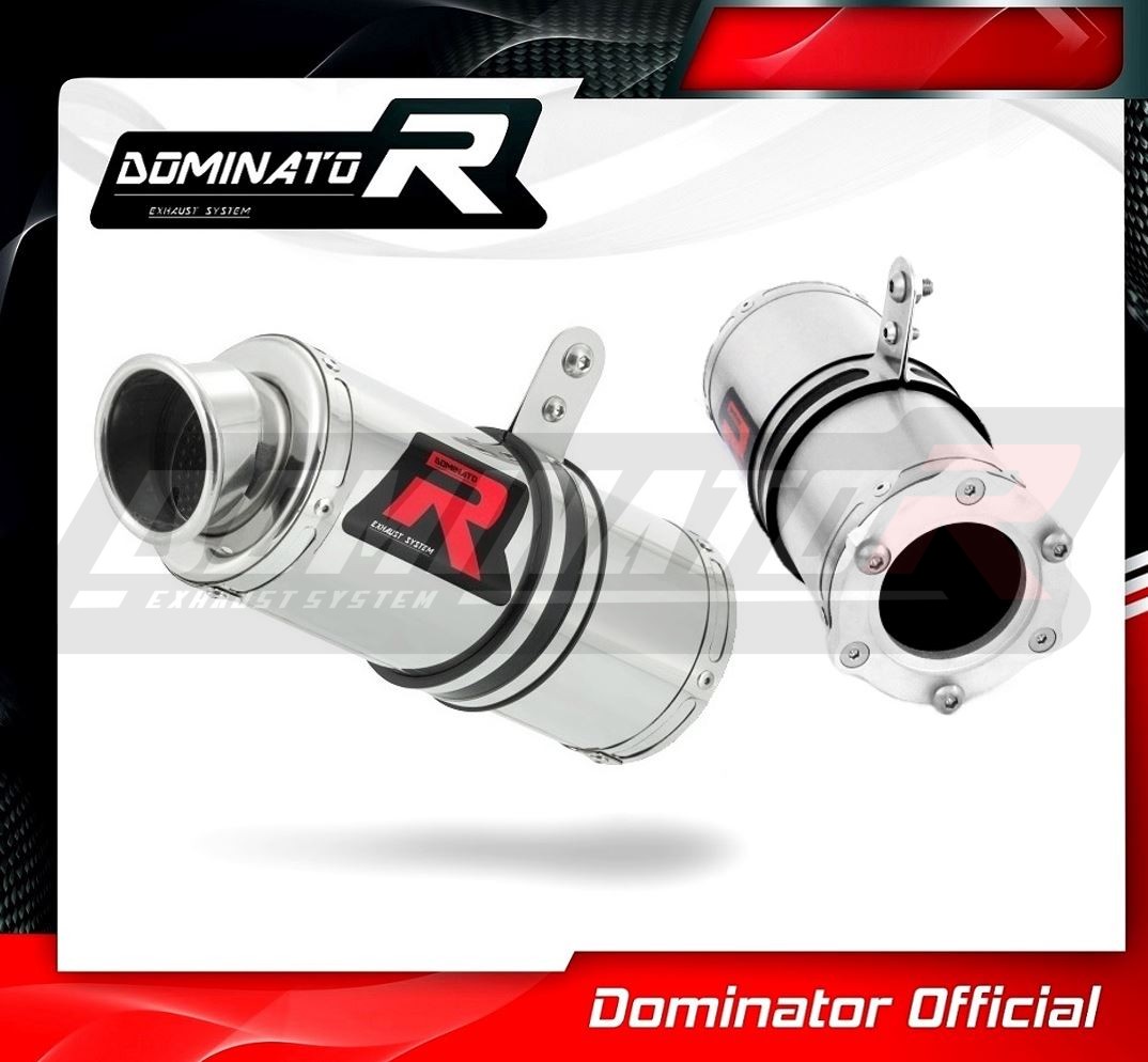 Pot D'échappement Dominator GP1 Noir Pour BMW R1200R 2010-2014 - Silencieux Sport En Aluminium Anodisé - DB Killer Inclus - 4