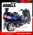 BURGMAN 400 EXHAUST Suzuki Muffler Auspuff Sportauspuff Silencer Echappement Silencieux Scarico Scarichi Escape Wydech Tłumik Carbon Tip HP1 1998 - 2002 Dominator 3