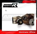 GSXR 750 L1-L6 Exhaust Cat Eliminator Catalyst Catalytic Converter Linkpipe Decat Downpipe 2011 - 2016 DOMINATOR 5