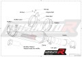échappement silencieux DOMINATOR homologué HP1 compatible avec la moto R1200R 2015  2018 5