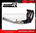 YZF R1 1000 Exhaust Cat Eliminator Catalyst Catalytic Converter Linkpipe Decat Downpipe 2015 - 2017 DOMINATOR 3