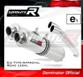 échappement silencieux DOMINATOR homologué rond compatible avec la moto DL 1000 VSTROM 2002  2012