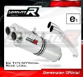 échappement silencieux DOMINATOR homologué ovale compatible avec la moto DL 1000 VSTROM 2002  2012