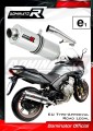 échappement silencieux DOMINATOR homologué ovale compatible avec la moto CBF 600 2008  2013 3