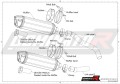 wydech tłumik DOMINATOR Homologowany HP1 pasujący do motocykla Z1000 2007 - 2009 4
