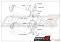 wydech tłumik DOMINATOR Homologowany Owalny pasujący do motocykla Z1000 2007 - 2009 4
