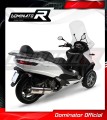 wydech tłumik DOMINATOR Owalny pasujący do motocykla Piaggio MP3 500 2008 - 2022 3