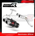 échappement silencieux DOMINATOR GP1 noir compatible avec la moto Yamaha FZ6 2004  2010 2
