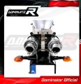 FZ6 FAZER S1 Exhaust Yamaha Muffler Auspuff Sportauspuff Silencer Echappement Silencieux Scarico Scarichi Escape Wydech Tłumik ROUND BLACK 2004 - 2010 DOMINATOR 7