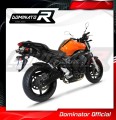FZ6 FAZER S2 Exhaust Yamaha Muffler Auspuff Sportauspuff Silencer Echappement Silencieux Scarico Scarichi Escape Wydech Tłumik ROUND BLACK 2006 - 2010 DOMINATOR 2
