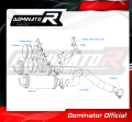 FZ6 FAZER S1 Exhaust Yamaha Muffler Auspuff Sportauspuff Silencer Echappement Silencieux Scarico Scarichi Escape Wydech Tłumik ROUND BLACK 2004 - 2010 DOMINATOR 8