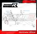 exhaust muffler DOMINATOR HP3 fits to Yamaha FZ6 2006  2010 8