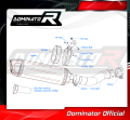 FZ1 FAZER 1000 Homologated ECE Type approval - Street legal EXHAUST Yamaha Muffler Auspuff Sportauspuff Silencer Echappement Silencieux Scarico Scarichi Escape Wydech Tłumik HP1 Carbon End Cap 2006 - 2015 DOMINATOR 5