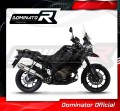 échappement silencieux DOMINATOR homologué ovale compatible avec la moto Suzuki DL 1050 VStrom / XT 2020  2024 4