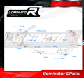 système d’échappement complet avec silencieux DOMINATOR Full System HP5 compatible avec la moto Yamaha MT 09 2021  2023 5
