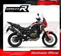 échappement silencieux DOMINATOR P7 noir compatible avec la moto Honda CRF 1000L Africa Twin 2016  2019 2