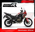 échappement silencieux DOMINATOR HP7 noir compatible avec la moto Honda CRF 1000L Africa Twin 2016  2019 2