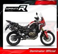 système d’échappement complet avec silencieux DOMINATOR Full System P7 noir compatible avec la moto Honda CRF 1000L Africa Twin 2016  2019 2