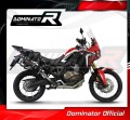 kompletny układ wydechowy z tłumikiem DOMINATOR Full System HP7 CZARNY pasujący do motocykla Honda CRF 1000L Africa Twin 2016 - 2019 2