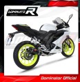 kompletny układ wydechowy z tłumikiem DOMINATOR Full System HP3 CZARNY pasujący do motocykla Yamaha YZF R125 2019 - 2020