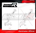 DOMINATOR exhaust manifold header fits to Yamaha Tenere 700 2021  2024