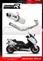kompletny układ wydechowy z tłumikiem DOMINATOR Full System Okrągły pasujący do motocykla Yamaha XP 530 T-MAX 2012 - 2016
