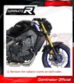Yamaha MT 09 2021 - 2022 Full  Exhaust System EX Muffler Auspuff Sportauspuff Silencer Echappement Silencieux Scarico Scarichi Escape Collector Manifold Wydech Tłumik  HP3 BLACK Low Level  DOMINATOR EXHAUST SYSTEM 6