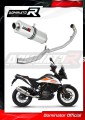 système d’échappement complet avec silencieux DOMINATOR Full System ovale compatible avec la moto KTM 390 Adventure 2020  2023 2