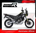 Aprilia Tuareg 660 2021 - 2022 EXHAUST Collector Manifold Full System Muffler Auspuff Sportauspuff Silencer Echappement Silencieux Scarico Scarichi Escape Wydech Tłumik HP3 BLACK Dominator Exhaust System 3