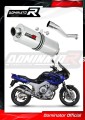 échappement silencieux DOMINATOR ovale compatible avec la moto Yamaha TDM 850 Right Side 1996  2001
