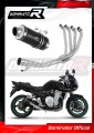 kompletny układ wydechowy z tłumikiem DOMINATOR Full System GP1 CZARNY pasujący do motocykla Suzuki GSF 650 BANDIT N / S 2007 - 2016
