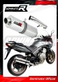 échappement silencieux DOMINATOR ovale compatible avec la moto Honda CBF 600 2008  2013