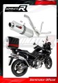 échappement silencieux DOMINATOR ovale compatible avec la moto Suzuki DL 650 VStrom / XT 2012  2016