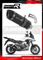 Honda VFR 800 X Crossrunner 2015 - 2021 EXHAUST Muffler Auspuff Sportauspuff Silencer Echappement Silencieux Scarico Scarichi Escape Wydech Tłumik HP1 BLACK DOMINATOR