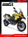 Benelli TRK 502 X 2018 - 2021 EXHAUST Muffler Auspuff Sportauspuff Silencer Echappement Silencieux Scarico Scarichi Escape Wydech Tłumik HP7 Titanium Dominator Exhaust System 2