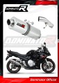 échappement silencieux DOMINATOR ovale compatible avec la moto Suzuki GSXF 650 2007  2016