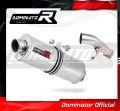 échappement silencieux DOMINATOR ovale compatible avec la moto Suzuki GSXF 650 2007  2016 2