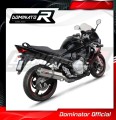 échappement silencieux DOMINATOR ovale compatible avec la moto Suzuki GSXF 650 2007  2016 3