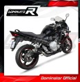 échappement silencieux DOMINATOR GP1 noir compatible avec la moto Suzuki GSXF 650 2007  2016 3