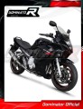 complete exhaust system with muffler DOMINATOR Full System ROUND fits to Suzuki GSXF 650 2007  2016 5