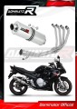 système d’échappement complet avec silencieux DOMINATOR Full System ovale compatible avec la moto Suzuki GSXF 650 2007  2016