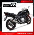 système d’échappement complet avec silencieux DOMINATOR Full System ovale compatible avec la moto Suzuki GSXF 650 2007  2016 3