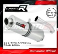 échappement silencieux DOMINATOR homologué ovale compatible avec la moto Kawasaki ZX10R 2004  2005