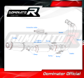 kompletny układ wydechowy z tłumikiem DOMINATOR Full System HP3 CZARNY pasujący do motocykla Yamaha XSR 900 2022 - 2023 2