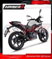 complete exhaust system with muffler DOMINATOR Full System HP3 BLACK fits to Benelli BN 125 2018  2023 3